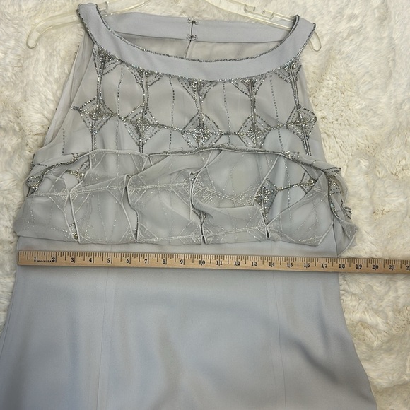 Daymor Couture Elegant Silver Beaded Embellished Special Occasion Dress … - Picture 12 of 13